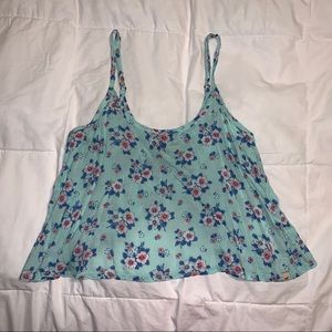 Floral Hollister Crop Top